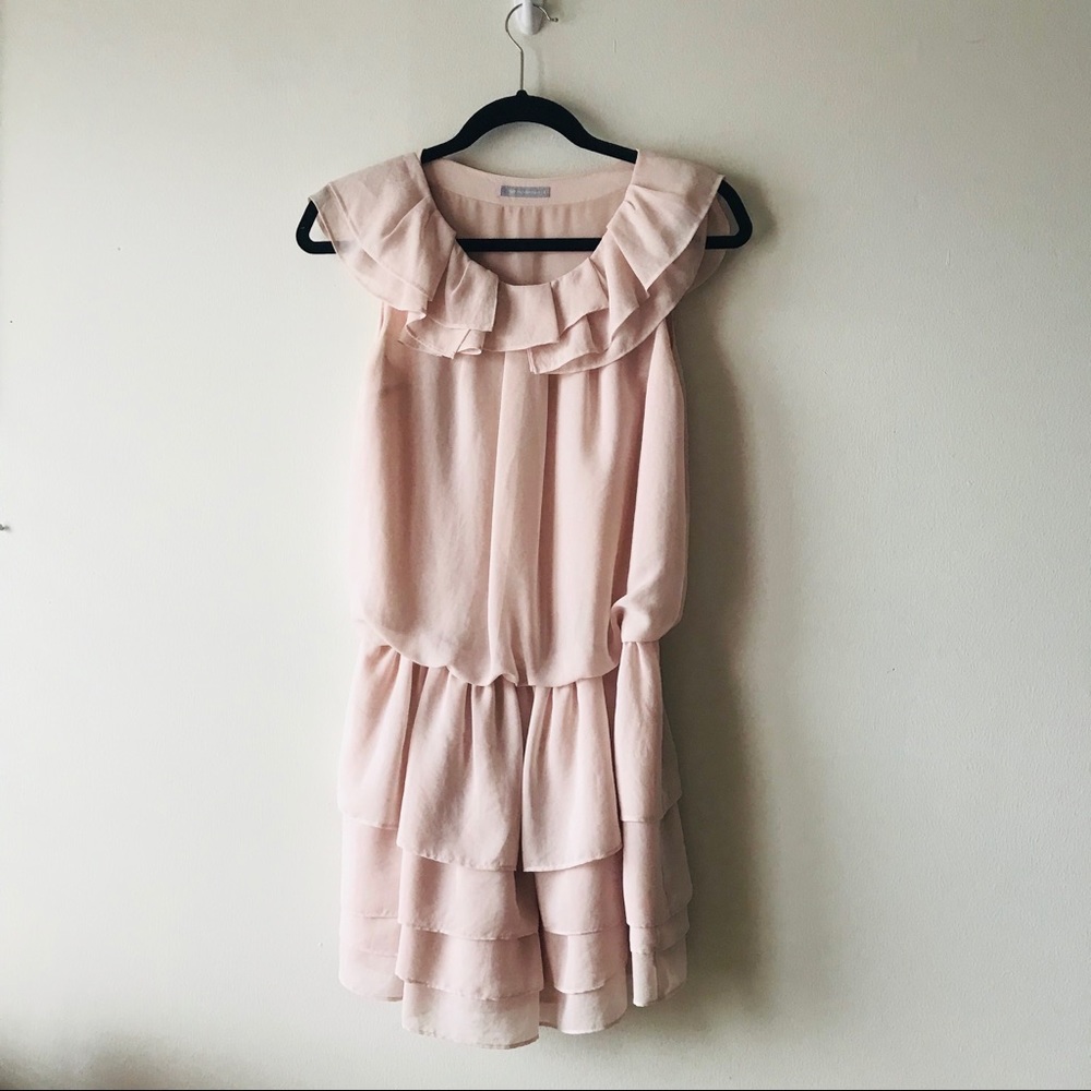 ✨Pink Chiffon Dress Made in Korea✨